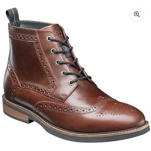 Nunn Bush Odell Wingtip lace boots Rust 11M New in Box!